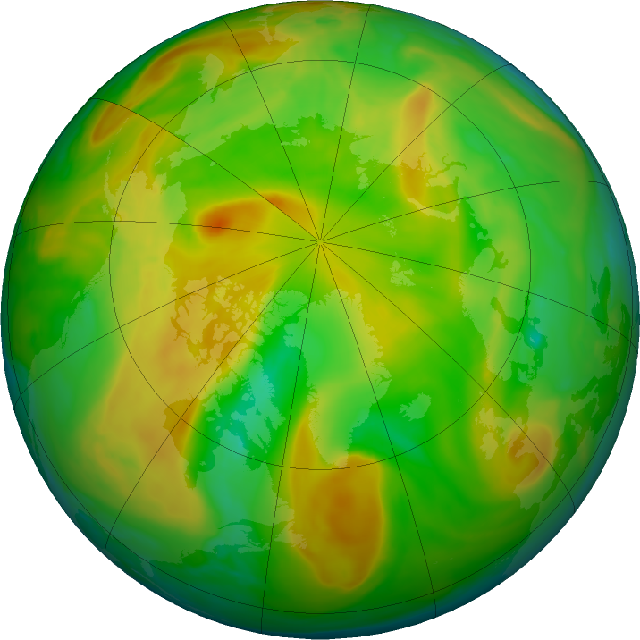 Arctic ozone map for 11 June 2019
